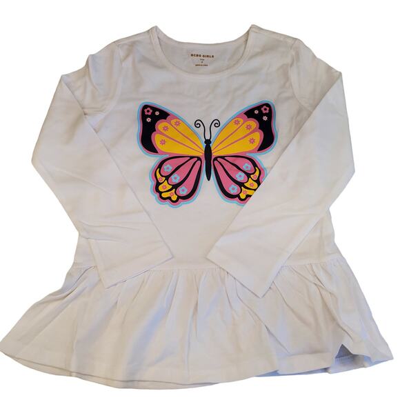 BCBG Butterfly 3 Piece Set Blue Aqua Girls Size 5 NEW - Picture 11 of 14